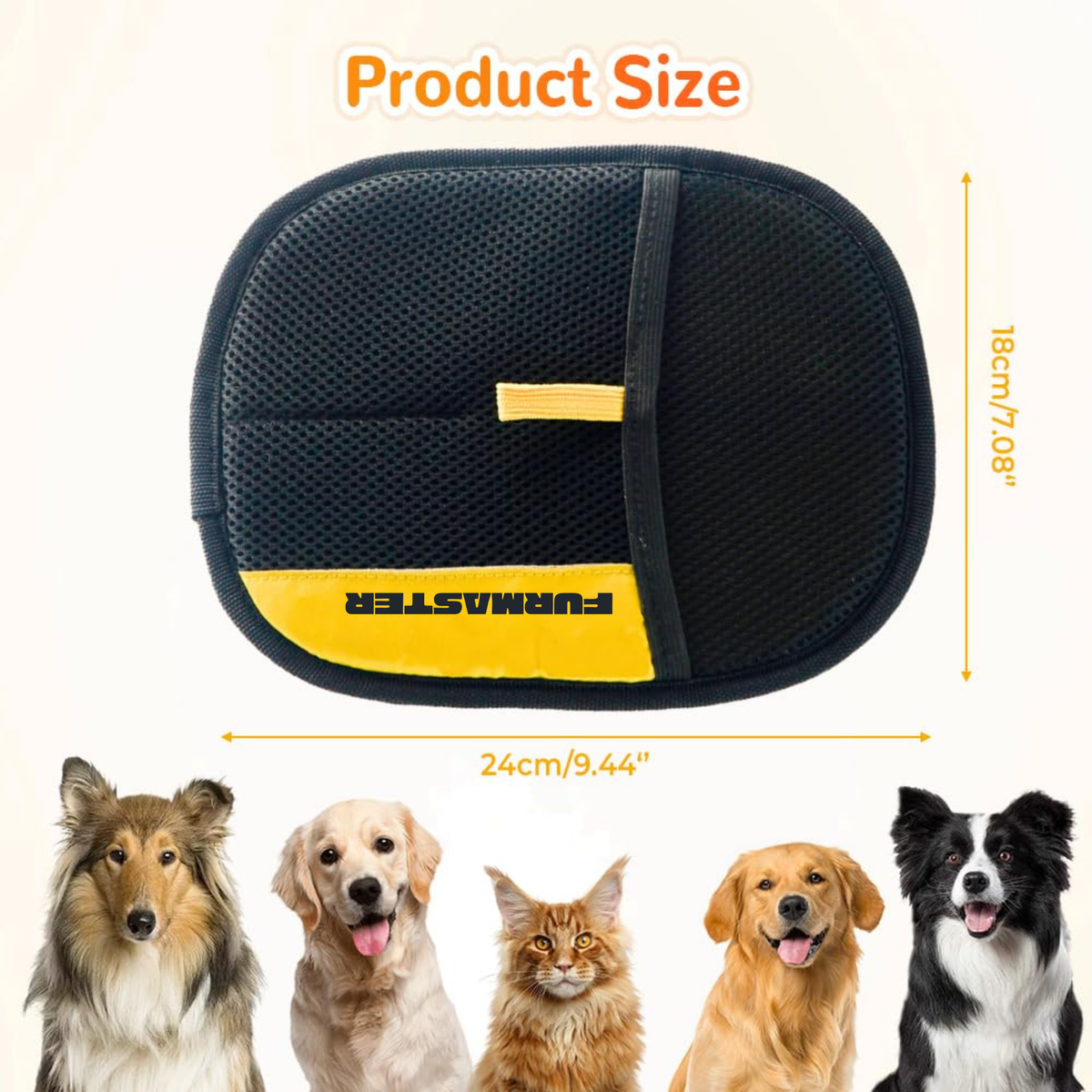 Furmaster Pro Pet Hair removal Glove (Washable & Reusable)